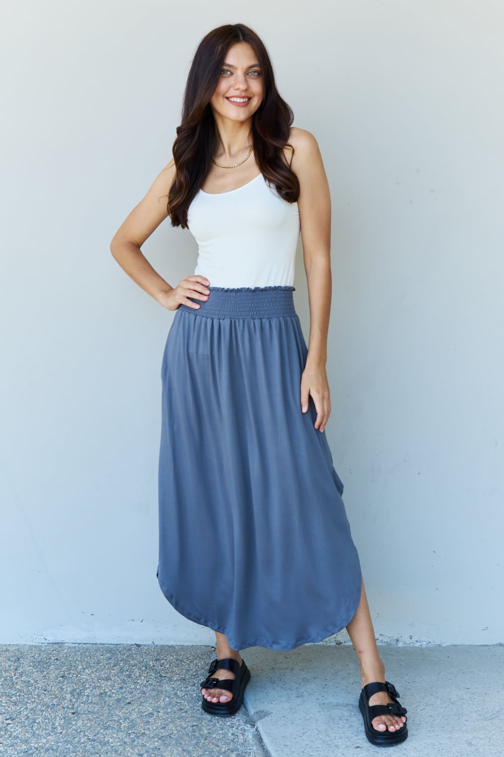 Doublju Comfort Maxi Skirt