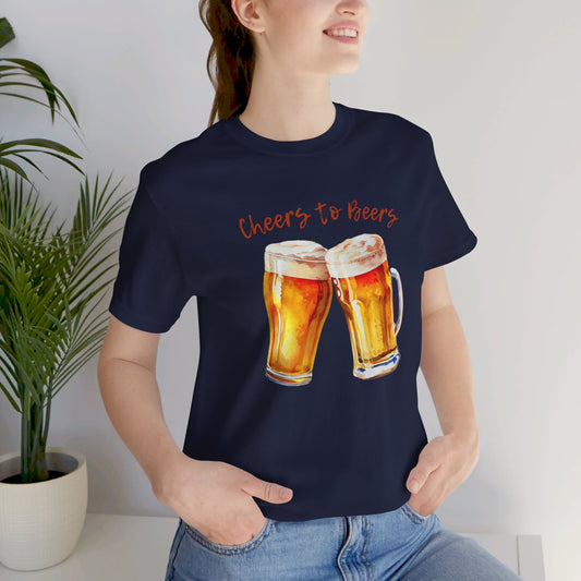 Beers Graphic T-shirts Short sleeve Soft cotton Beer lover Unisex Summer