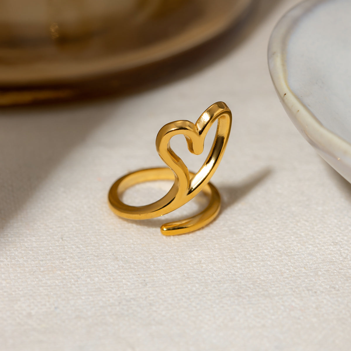 Cutout Heart Bypass Ring