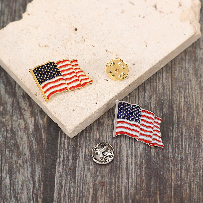 American Pride Flag Brooch Set