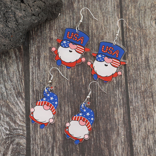 Patriotic Gnome Celebration Earrings Set (2-Pair)