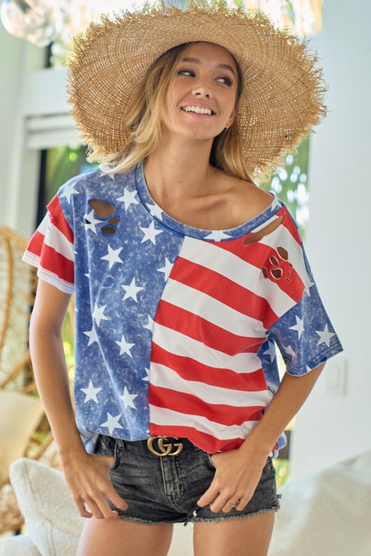 American Flag Short Sleeve T-Shirt