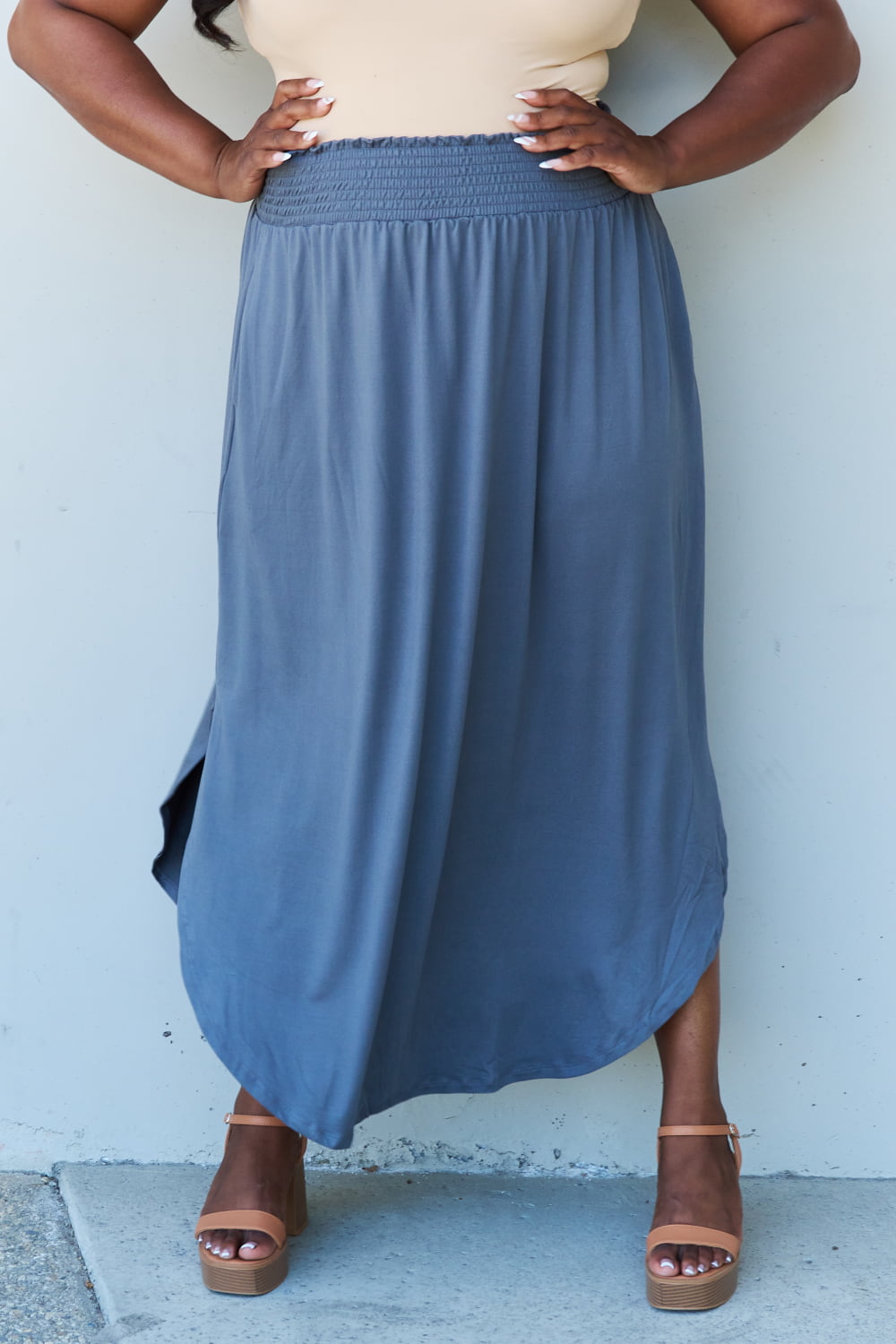 Doublju Comfort Maxi Skirt