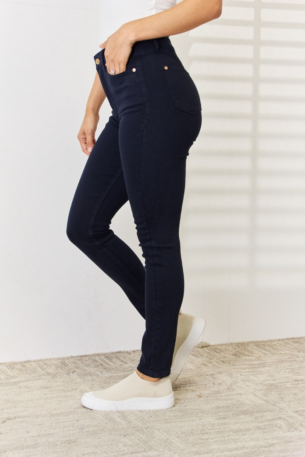 Dyed Tummy Control Skinny Jeans