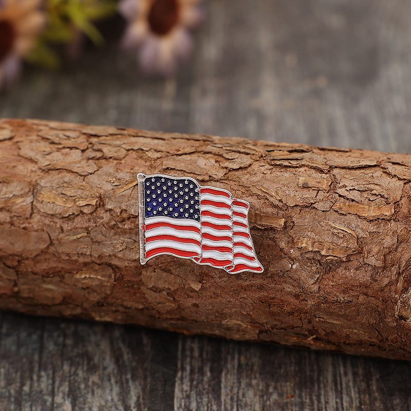 American Pride Flag Brooch Set