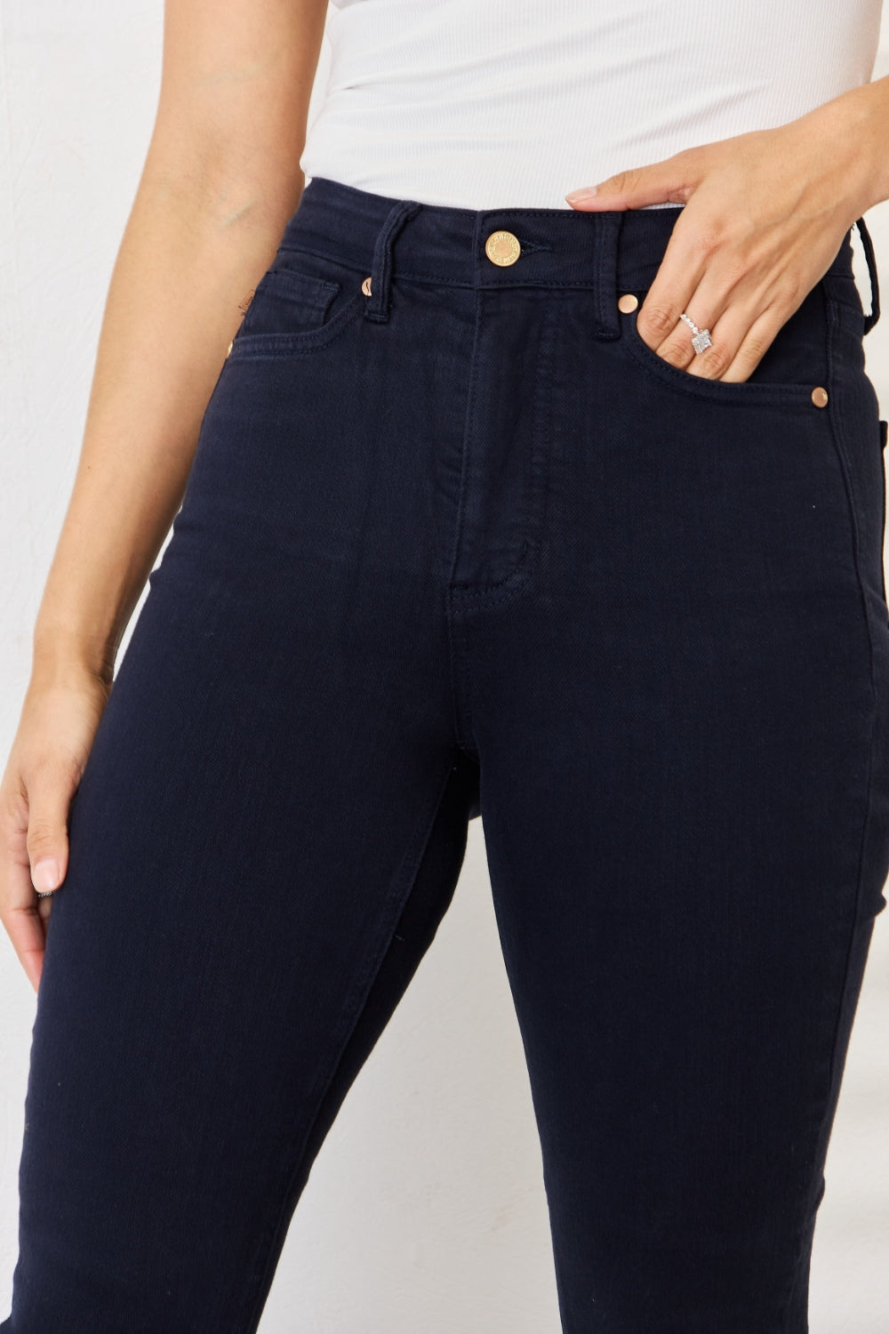 Dyed Tummy Control Skinny Jeans