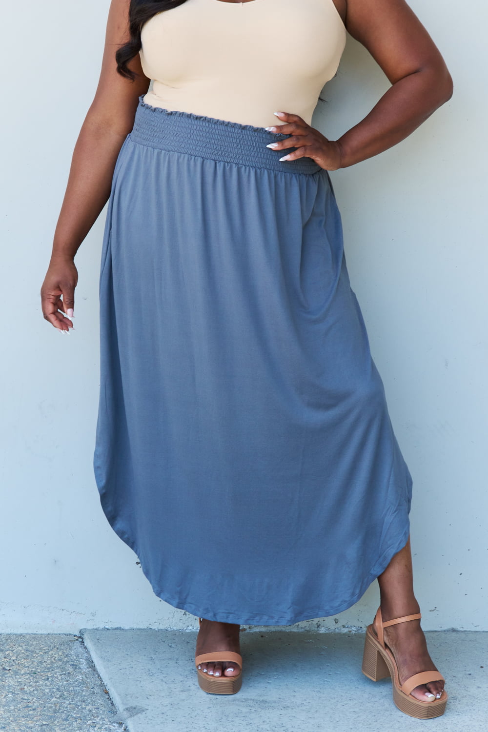 Doublju Comfort Maxi Skirt