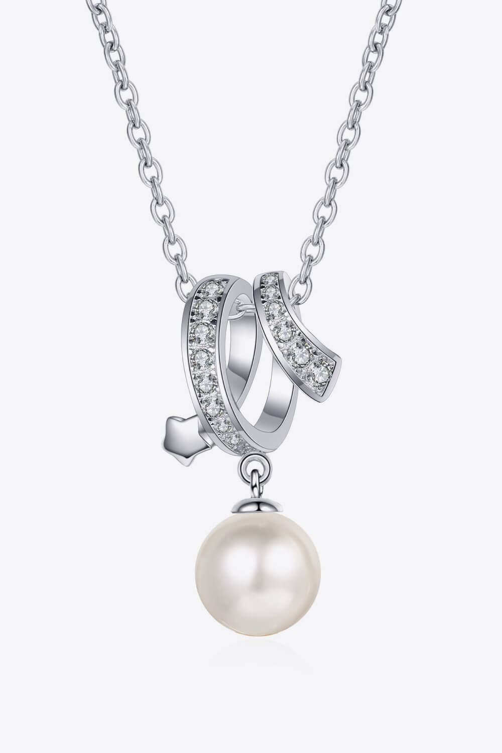 Pearl Pendant Chain Necklace