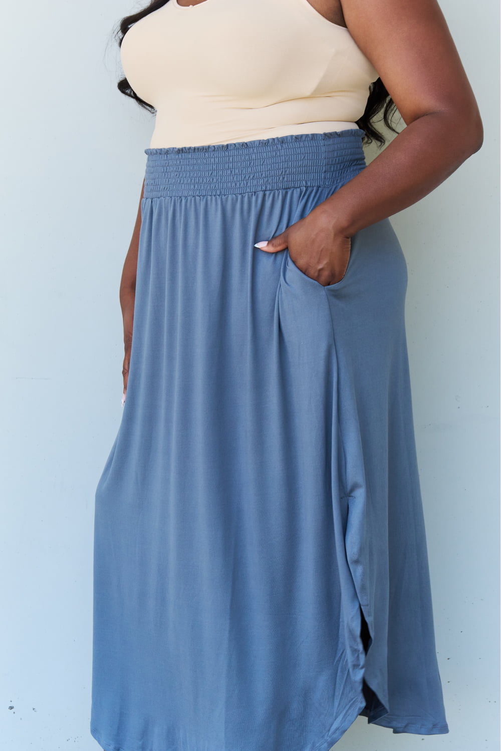 Doublju Comfort Maxi Skirt