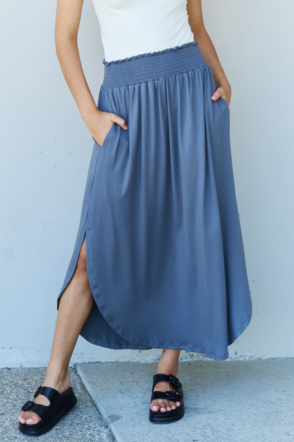 Doublju Comfort Maxi Skirt